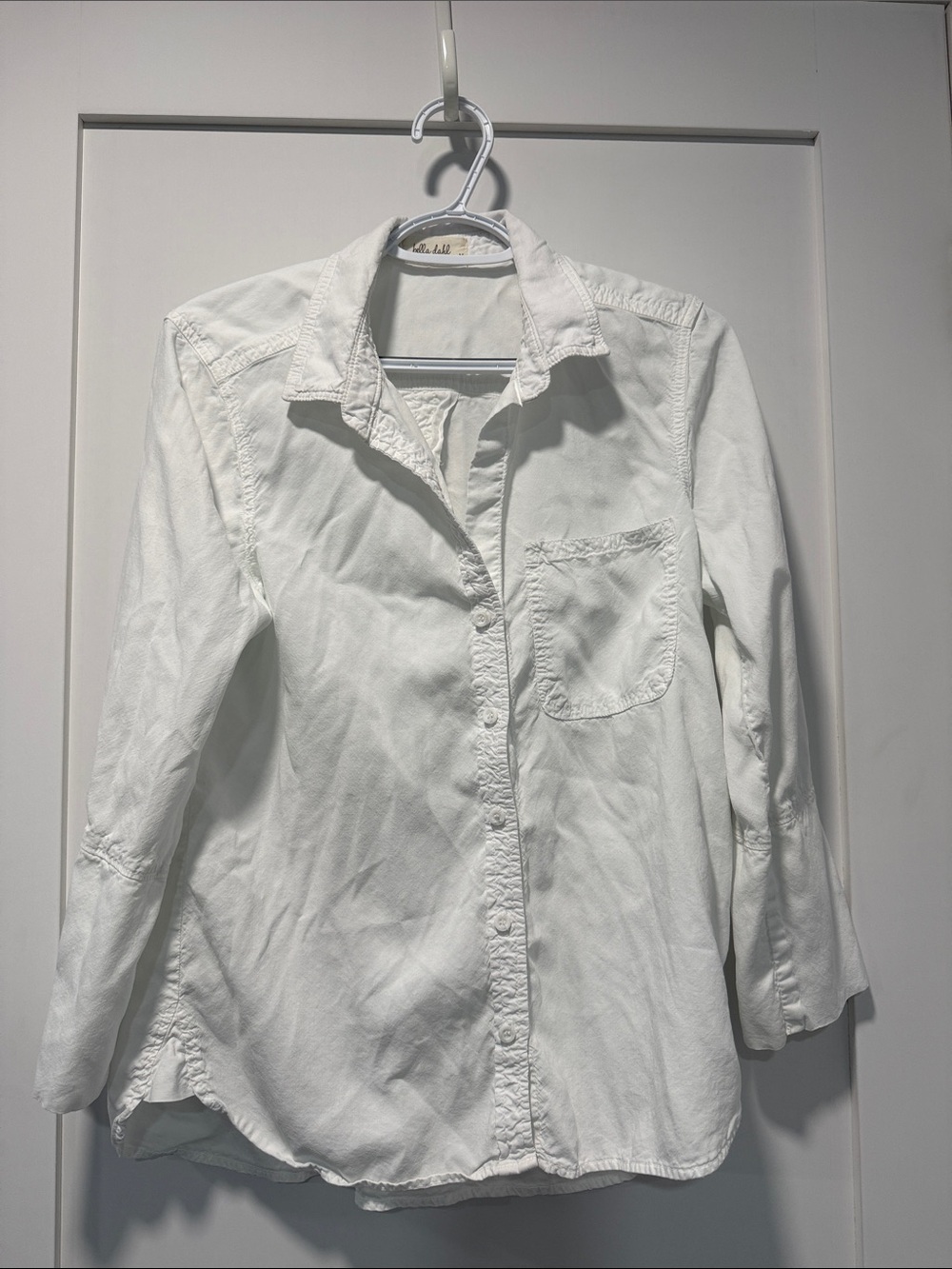 Classic White Women Button-Up Shirt